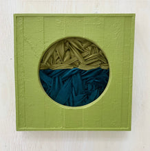 Load image into Gallery viewer, Woven In Wood Lime Green and Dark Green