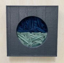 Load image into Gallery viewer, Woven In Wood Navy and Aqua