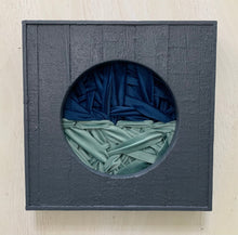 Load image into Gallery viewer, Woven In Wood Navy and Aqua
