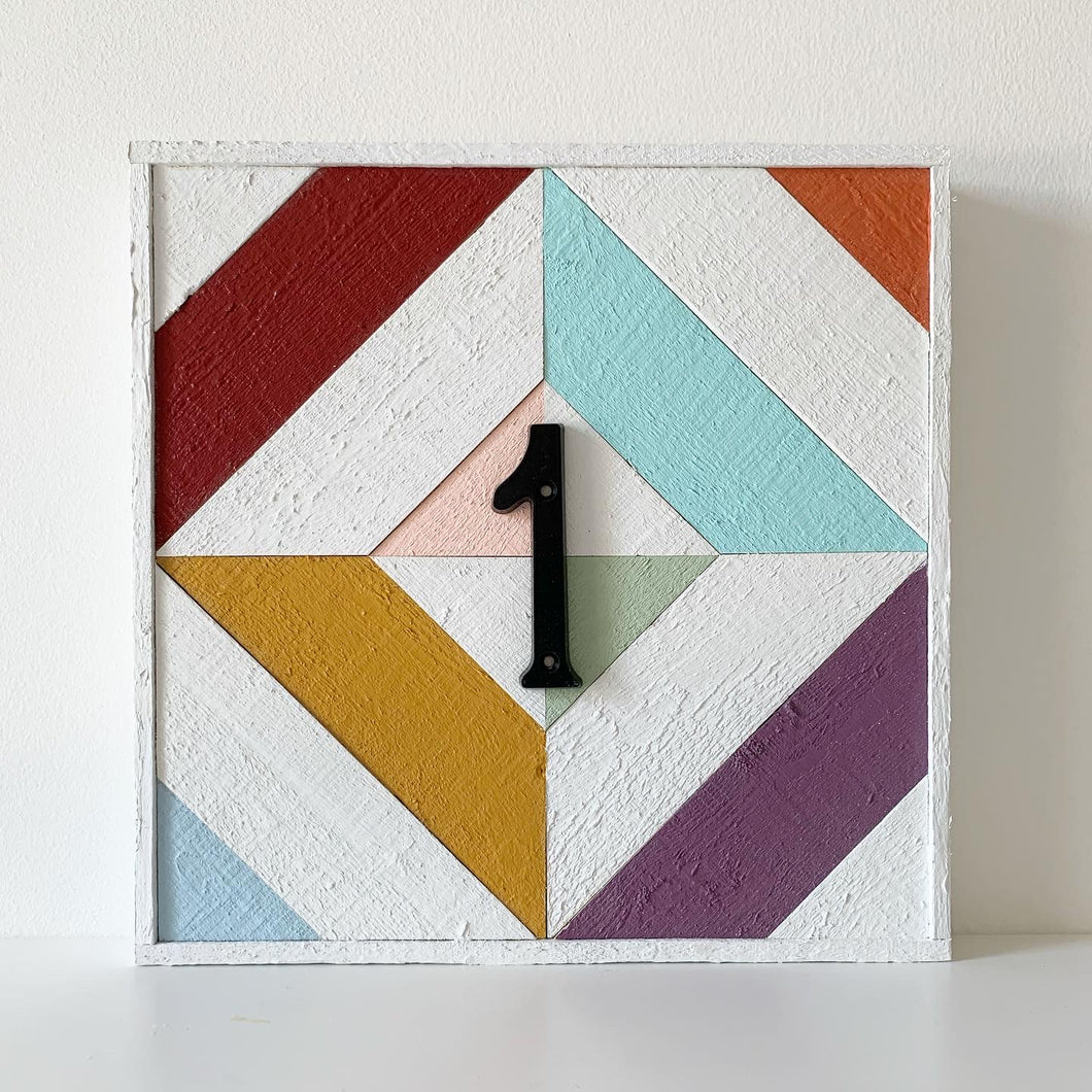 Wooden Quilt Number Signs