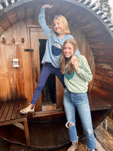 Load image into Gallery viewer, Blue Trimscape Sweater
