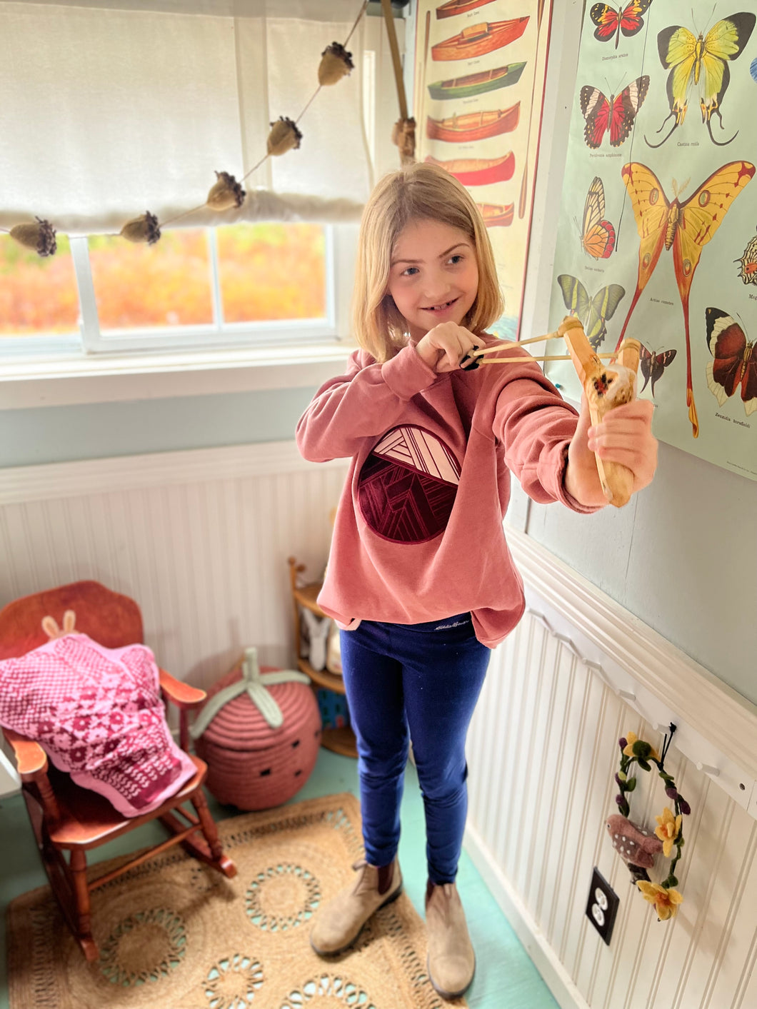 Pink Trimescape sweater